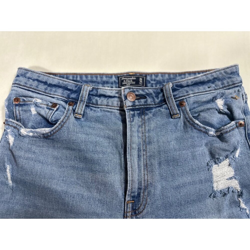Abercrombie & Fitch Jeans Simone High Rise Slim  Distressed 30/10 - Picture 4 of 8